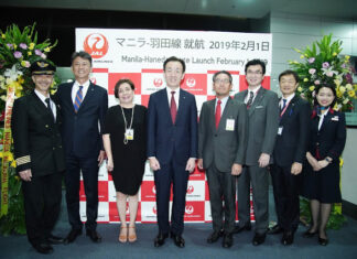 Japan Airlines (JAL) commemorates its newly launched Manila-Tokyo via Haneda route