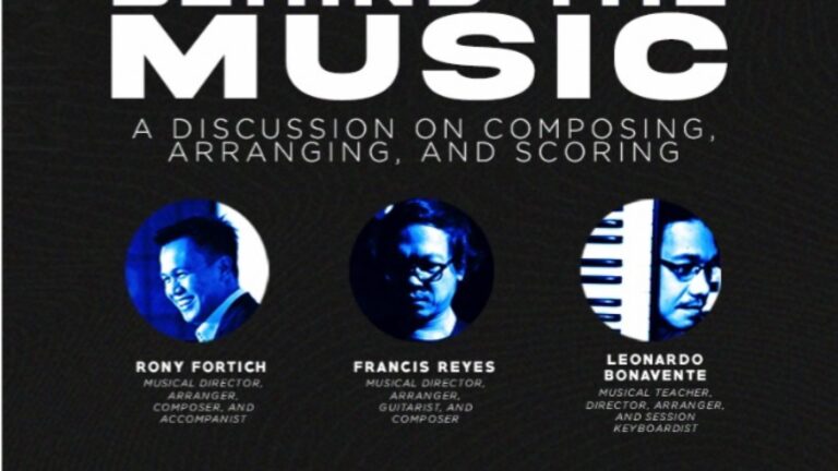 BEHIND THE MUSIC: A Discussion on Composition, Scoring, and Arrangement