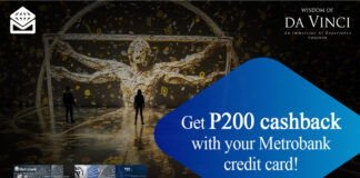 Experience The Genius Of Leonardo Da Vinci With Your Metrobank Card