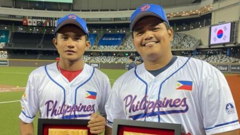 2 Pinoys Become Best Outfielder and Catcher At The BFA Asian Baseball Championship